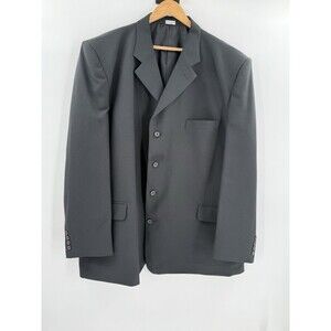 Alberto Celini Le Collezione Men's Hand Tailor Black Blazer Sport Coat Size 52R